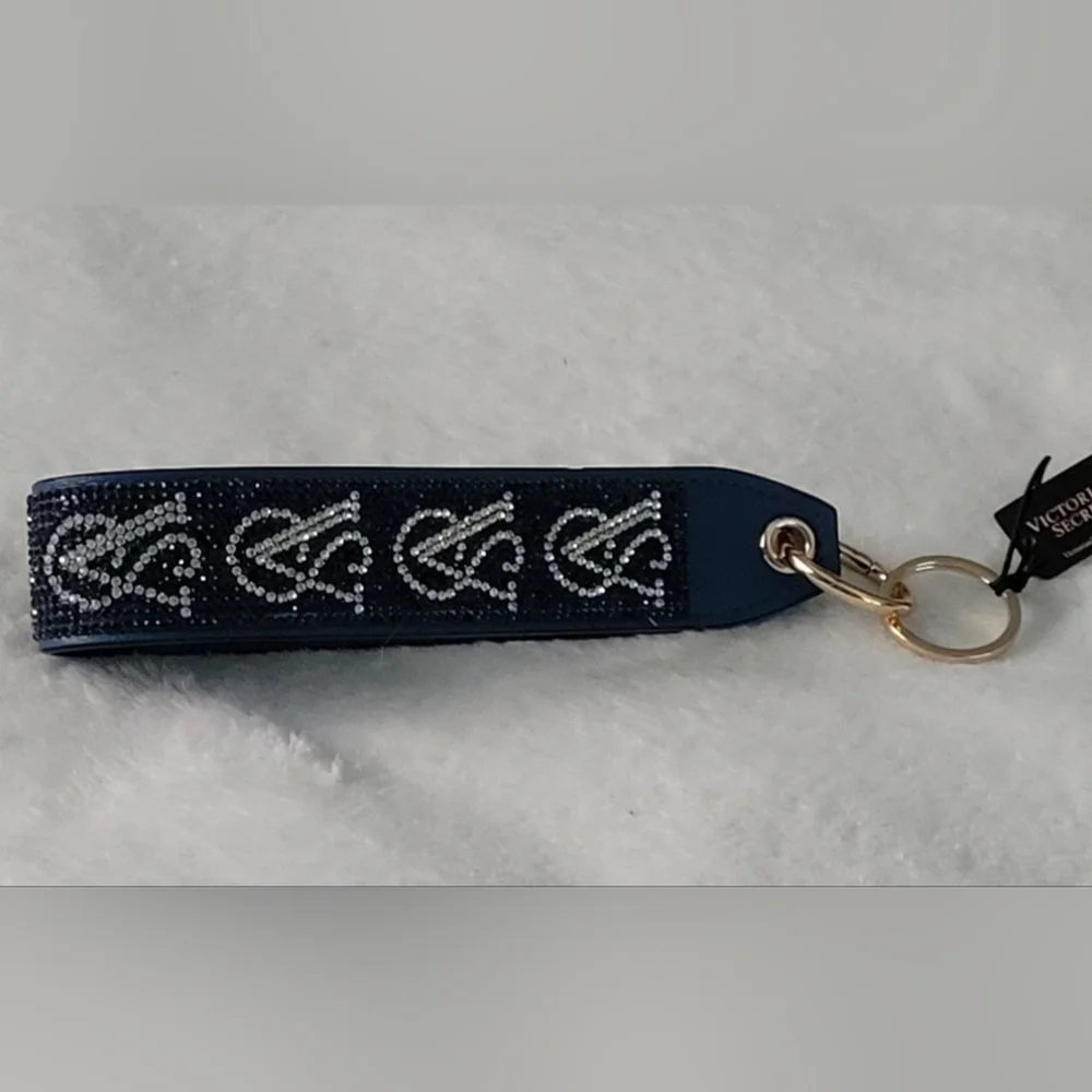 Nwt VS Wristlet Keychain Blue sapphire and Silver With Rhinestone.Read Full Post - Picture 2 of 12